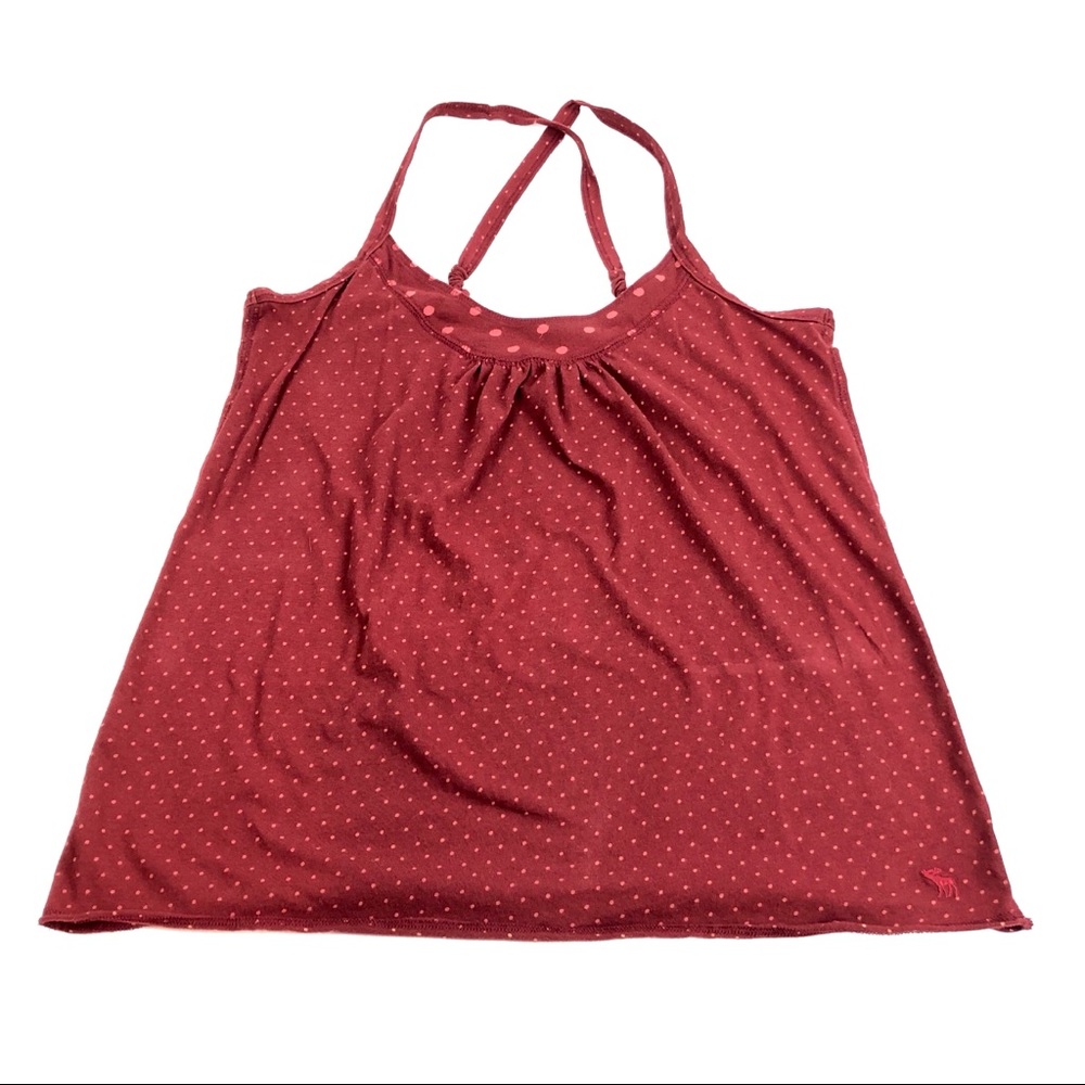 Abercrombie & Fitch Women’s Red Dotted Tank Top M